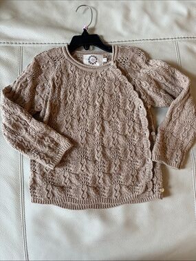 Girls' Knit Button-Front Cardigan Sweater - Taupe